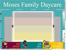 Tablet Screenshot of mosesfamilydaycare.com